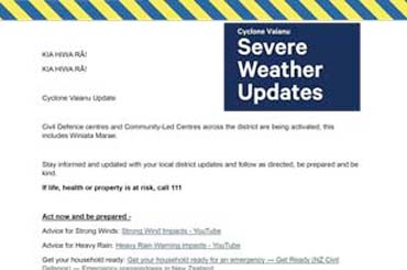 Severe Weather Warning Update - 11/04/26